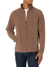 Load image into Gallery viewer, Amazon Essentials Men's Full-Zip Fleece Jacket (Available in Big & Tall), Brown Heather, X-Large