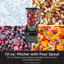 Load image into Gallery viewer, Ninja Professional Blender | Smoothie Blender, Drink Mixer, Grinder, Ice Crusher | Total Crushing™ Technology, Auto-iQ™ Smart Presets, Professional 1200W Power, XL 72oz Pitcher | Dark Grey | BR201AMZ