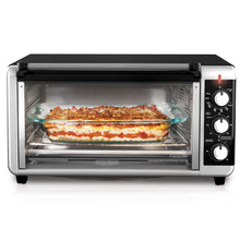 Load image into Gallery viewer, BLACK+DECKER 8-Slice Extra Wide Convection Toaster Oven, Fits 9"x13" Oven Pans and 12" Pizza, Bake, Toast, Broil, and Keep Warm Functions, Countertop Compact Design with Stainless Steel Finish