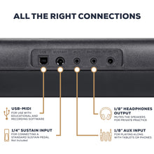 Load image into Gallery viewer, Alesis Melody 61 Keyboard Piano for Beginners with 61 Keys, Speakers, Stand, Bench, Headphones, Tablet/Sheet Music Stand, 300 Sounds and Music Lessons