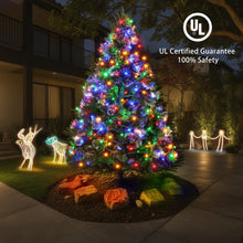 Load image into Gallery viewer, BlcTec Christmas Lights, 300 LED 108FT UL Certified Color Changing Christmas Tree Lights with Remote, 11 Modes, Timer, Waterproof, Connectable String Lights for Xmas Décor, Warm White & Multicolor