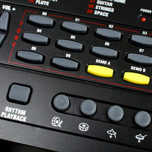 Load image into Gallery viewer, RockJam 49 Key Keyboard Piano with Power Supply, Sheet Music Stand, Piano Note Stickers & Simply Piano Lessons, Black