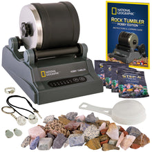 Load image into Gallery viewer, National Geographic Rock Tumbler Kit – Hobby Edition Includes Rough Gemstones, and 4 Polishing Grits, Great STEM Science Kit for Geology Enthusiasts, Rock Polisher for Kids and Adults