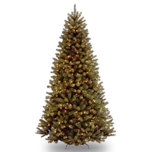 Load image into Gallery viewer, National Tree Company Pre-Lit Artificial Full Christmas Tree, Green, North Valley Spruce, White Lights, Includes Stand, 9 Feet