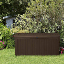 Load image into Gallery viewer, Keter Outdoor Storage Deck Box, 110 Gallon Waterproof Patio Bin, Borneo, Brown