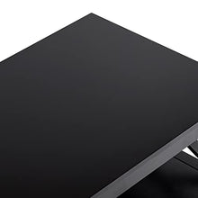 Load image into Gallery viewer, ChooChoo Oxford Coffee Table with Thicker Legs, Black Wood Coffee Table with Storage for Living Room