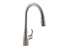 Load image into Gallery viewer, KOHLER 596-VS Simplice Pull Down Kitchen Faucet, High Arch, Vibrant Stainless