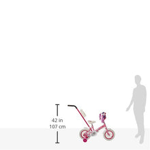 Load image into Gallery viewer, Schwinn Petunia Steerable Kids Bike, Girls Beginner Bicycle, 12-Inch Wheels, Training Wheels, Easily Removed Parent Push Handle with Water Bottle Holder, Pink