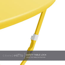 Load image into Gallery viewer, Grand Patio Premium Steel Patio Bistro Set, Folding Outdoor Patio Furniture Sets, 3 Piece Patio Set of Foldable Patio Table and Chairs, Yellow