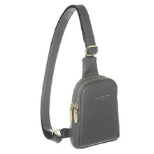 Load image into Gallery viewer, INICAT Small Crossbody Sling Bag Faux Leather Fanny Pack Purses for Women Teen Girls(Gray)