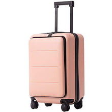 Load image into Gallery viewer, COOLIFE Luggage Suitcase Piece Set Carry On ABS+PC Spinner Trolley with pocket Compartmnet Weekend Bag (Sakura pink, 20in(carry on))
