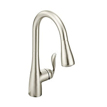 Load image into Gallery viewer, Moen 7594SRS Arbor One-Handle Pulldown Kitchen Faucet Featuring Power Boost and Reflex, Spot Resist Stainless