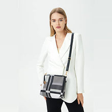 Load image into Gallery viewer, 2E-youth Designer Purses And Handbags For Women Satchel Shoulder Bag Tote Bag For Work Clutch Purses (Black, White, Grey)