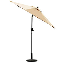 Load image into Gallery viewer, Sunnyglade 7.5' Patio Umbrella Outdoor Table Market Umbrella with Push Button Tilt/Crank, 6 Ribs (Tan)