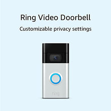 Load image into Gallery viewer, Ring Video Doorbell – 2020 release – 1080p HD video, improved motion detection, easy installation – Satin Nickel