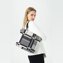 Load image into Gallery viewer, 2E-youth Designer Purses And Handbags For Women Satchel Shoulder Bag Tote Bag For Work Clutch Purses (Black, White, Grey)