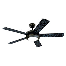 Load image into Gallery viewer, Westinghouse Lighting 7224200 Comet Indoor Ceiling Fan with Light, Matte Black