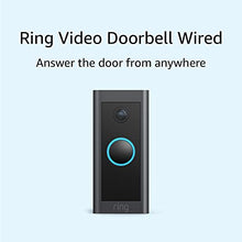 Load image into Gallery viewer, Ring Video Doorbell Wired – Convenient, essential features in a compact design, pair with Ring Chime to hear audio alerts in your home (existing doorbell wiring required) - 2021 release
