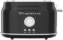 Load image into Gallery viewer, Frigidaire ETO102-BLACK, 2 Slice Toaster, Retro Style, Wide Slot for Bread, English Muffins, Croissants, and Bagels, 5 Adjustable Toast Settings, Cancel and Defrost, 900w, Black