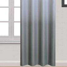 Load image into Gallery viewer, Yakamok Room Darkening Gray Gradient Color Ombre Curtains for Bedroom Thickening Polyester Thermal Insulated Grommet Window Drapes for Living Room (Grey, 2 Panels, 52x84 Inch)