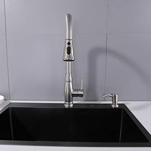 Load image into Gallery viewer, GAGALIFE Built in Counter Soap Dispenser (Brushed Nickel) for Kitchen Sink and Extension Tube Kit, Anti-Leakage Upgrade with 40" Tube No More Top Refill