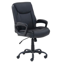 Load image into Gallery viewer, Amazon Basics Classic Puresoft Padded Mid-Back Office Computer Desk Chair with Armrest - Black