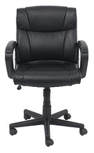 Load image into Gallery viewer, Amazon Basics Padded Office Desk Chair with Armrests, Adjustable Height/Tilt, 360-Degree Swivel, 275Lb Capacity - Black