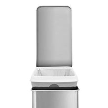 Load image into Gallery viewer, simplehuman 4.5 Liter / 1.2 Gallon Round Bathroom Step Trash Can, Brushed Stainless Steel