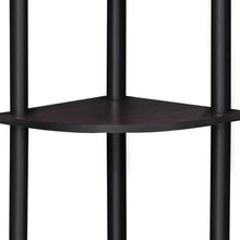 Load image into Gallery viewer, Furinno Turn-N-Tube 5 Tier Corner Display Rack Dark Walnut