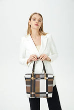 Load image into Gallery viewer, 2E-youth Designer Purses and Handbags For Women Satchel Shoulder Bag Tote Bag For Work Clutch Purses (Brown)