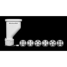 Load image into Gallery viewer, KitchenAid KSMPEXTA Gourmet Pasta Press Attachment with 6 Interchangeable Pasta Plates, White