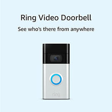 Load image into Gallery viewer, Ring Video Doorbell – 2020 release – 1080p HD video, improved motion detection, easy installation – Satin Nickel