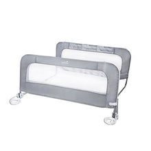 Load image into Gallery viewer, Summer® Double Safety Bedrail, Gray, Metal and Fabric Bedrail Set for Toddlers, 42.5” Long, Fits Twin, Full, and Queen Beds and Accommodates Thick Mattresses and Platform Beds
