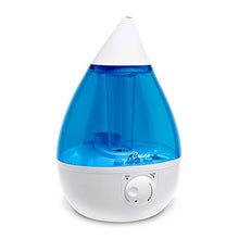 Load image into Gallery viewer, Crane Drop Ultrasonic Cool Mist Humidifier, Filter Free, 1 Gallon, 500 Sq Ft Coverage, Air Humidifier for Plants Home Bedroom Baby Nursery and Office, Blue and White
