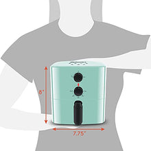 Load image into Gallery viewer, Elite Gourmet EAF-3218BL Personal 1.1Qt Compact Space Saving Electric Hot Air Fryer Oil-Less Healthy Cooker, Timer & Temperature Controls