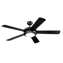 Load image into Gallery viewer, Westinghouse Lighting 7224200 Comet Indoor Ceiling Fan with Light, Matte Black
