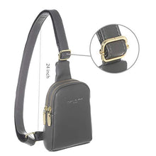 Load image into Gallery viewer, INICAT Small Crossbody Sling Bag Faux Leather Fanny Pack Purses for Women Teen Girls(Gray)