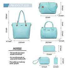 Load image into Gallery viewer, 2E-youth Designer Purses and Handbags for Women Satchel Shoulder Bag Tote Top Handle Bag (4C-light blue)