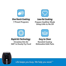 Load image into Gallery viewer, PowerXL Air Fryer 7 QT Maxx Classic, Extra Hot Air Fry, Cook, Crisp, Broil, Roast, Bake, High Gloss Finish, Black (7 Quart) (HF-196DT)