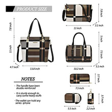 Load image into Gallery viewer, 2E-youth Designer Purses and Handbags For Women Satchel Shoulder Bag Tote Bag For Work Clutch Purses (Brown)