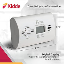 Load image into Gallery viewer, Kidde Carbon Monoxide Detector, AA Battery Powered CO Alarm with LEDs, Test-Reset Button, Low Battery Indicator, Portable