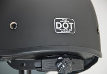 Load image into Gallery viewer, Vega Helmets 7800-053 Warrior Motorcycle Half Helmet with Sunshield for Men & Women, Adjustable Size Dial DOT Half Face Skull Cap for Bike Cruiser Chopper Moped Scooter ATV (Medium, Matte Black)