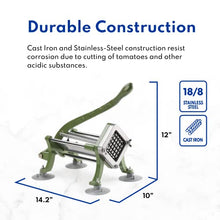 Load image into Gallery viewer, New Star Foodservice 42306 Commercial Grade French Fry Cutter with Suction Feet, 3/8", Green