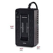 Load image into Gallery viewer, CyberPower ST425 Standby UPS System, 425VA/260W, 8 Outlets, Compact, Black