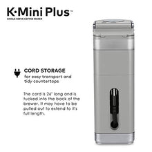 Load image into Gallery viewer, Keurig K-Mini Plus Coffee Maker, Single Serve K-Cup Pod Coffee Brewer, Comes With 6 to 12 Oz. Brew Size, K-Cup Pod Storage, and Travel Mug Friendly, Studio Gray