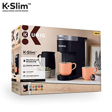 Load image into Gallery viewer, Keurig K-Slim Coffee Maker, Single Serve K-Cup Pod Coffee Brewer, 8 to 12 oz. Brew Sizes, Black