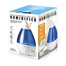 Load image into Gallery viewer, Crane Drop Ultrasonic Cool Mist Humidifier, Filter Free, 1 Gallon, 500 Sq Ft Coverage, Air Humidifier for Plants Home Bedroom Baby Nursery and Office, Blue and White