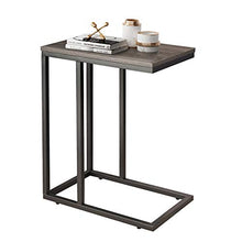 Load image into Gallery viewer, WLIVE Snack Side Table, C Shaped End Table for Sofa Couch and Bed, Gray