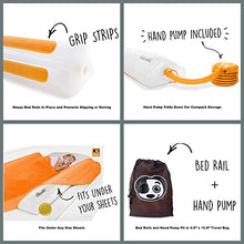 Load image into Gallery viewer, {2-Pack} Shrunks Inflatable Bed Rail for Toddlers, Kids, Adults, and Elderly | Portable Bed Bumpers for Toddlers Travel or Home | Blow Up Bed Guard Rail for Twin, Full, Queen, King Size Beds