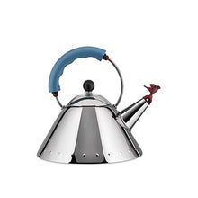 Load image into Gallery viewer, Alessi Kettle, 9'' H x 8.5'' W x 8.5'' D, Blue,9093
